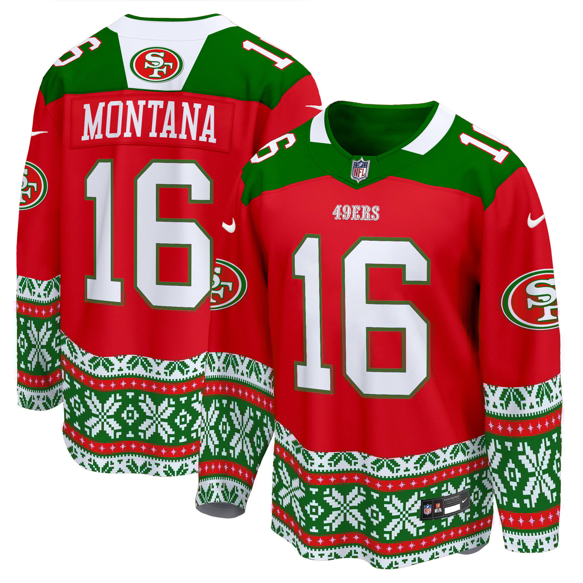 Men’s 49ers 2024 Christmas Premier Breakaway Jersey – All Printed