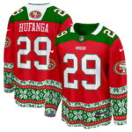 Men’s 49ers 2024 Christmas Premier Breakaway Jersey – All Printed