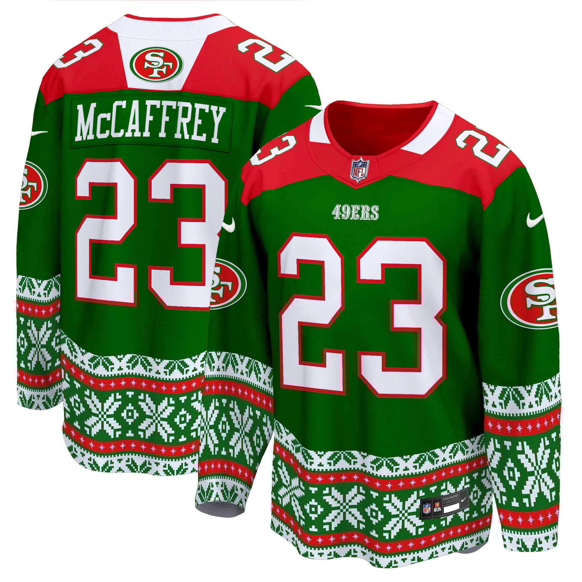 Men’s 49ers 2024 Christmas Premier Breakaway Jersey – All Printed