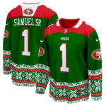 Men’s 49ers 2024 Christmas Premier Breakaway Jersey – All Printed