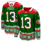Men’s 49ers 2024 Christmas Premier Breakaway Jersey – All Printed