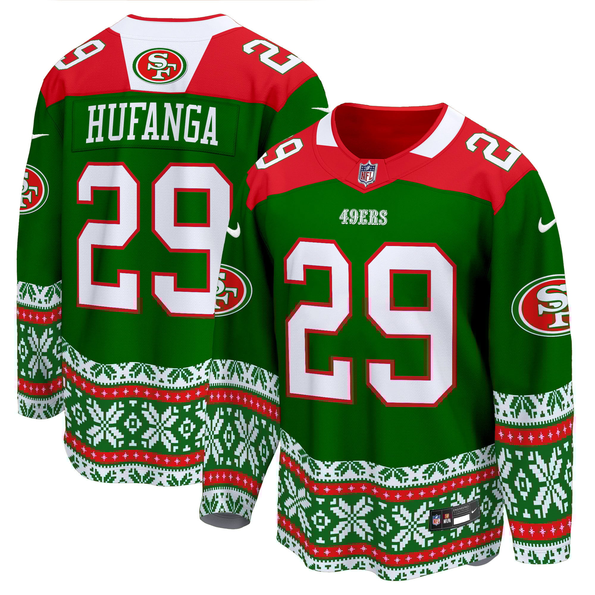 Men’s 49ers 2024 Christmas Premier Breakaway Jersey – All Printed
