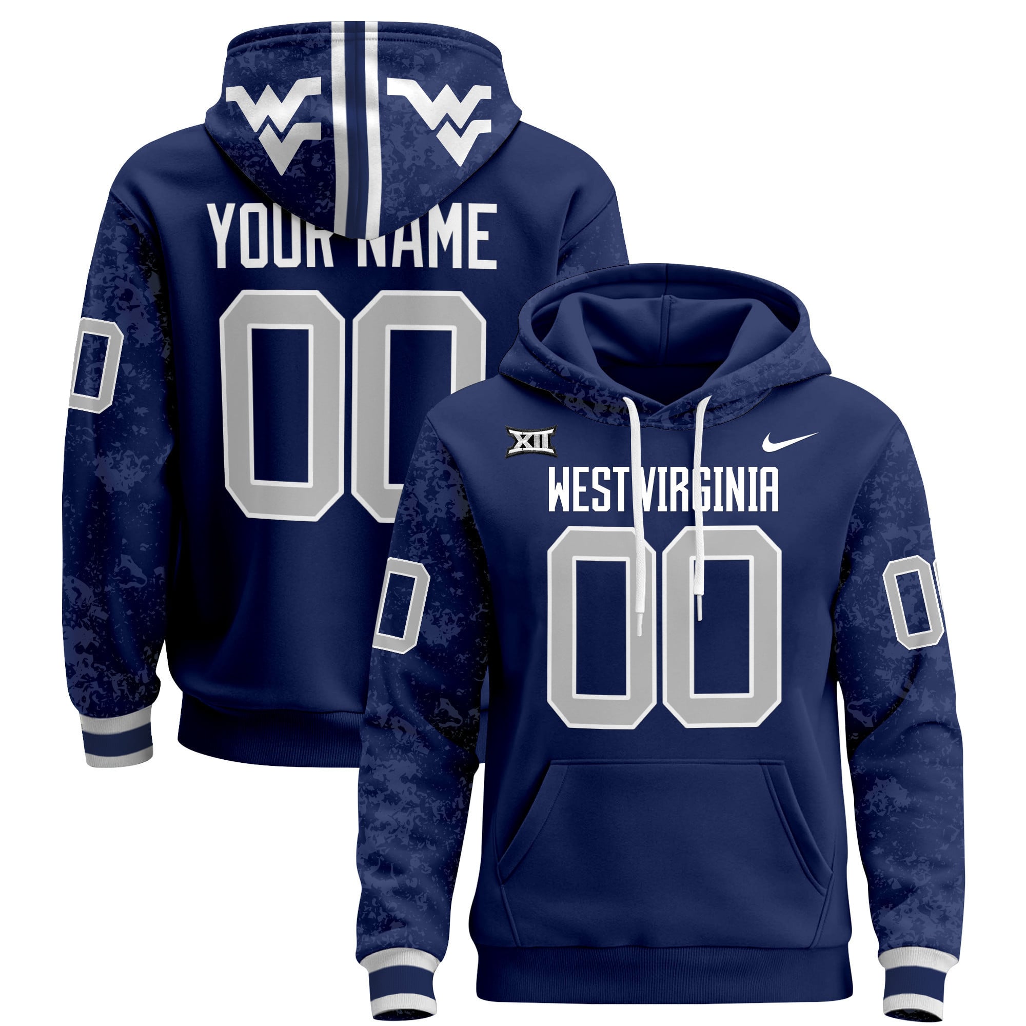 West Virginia Mountaineers 2024 Custom Pullover Hoodie