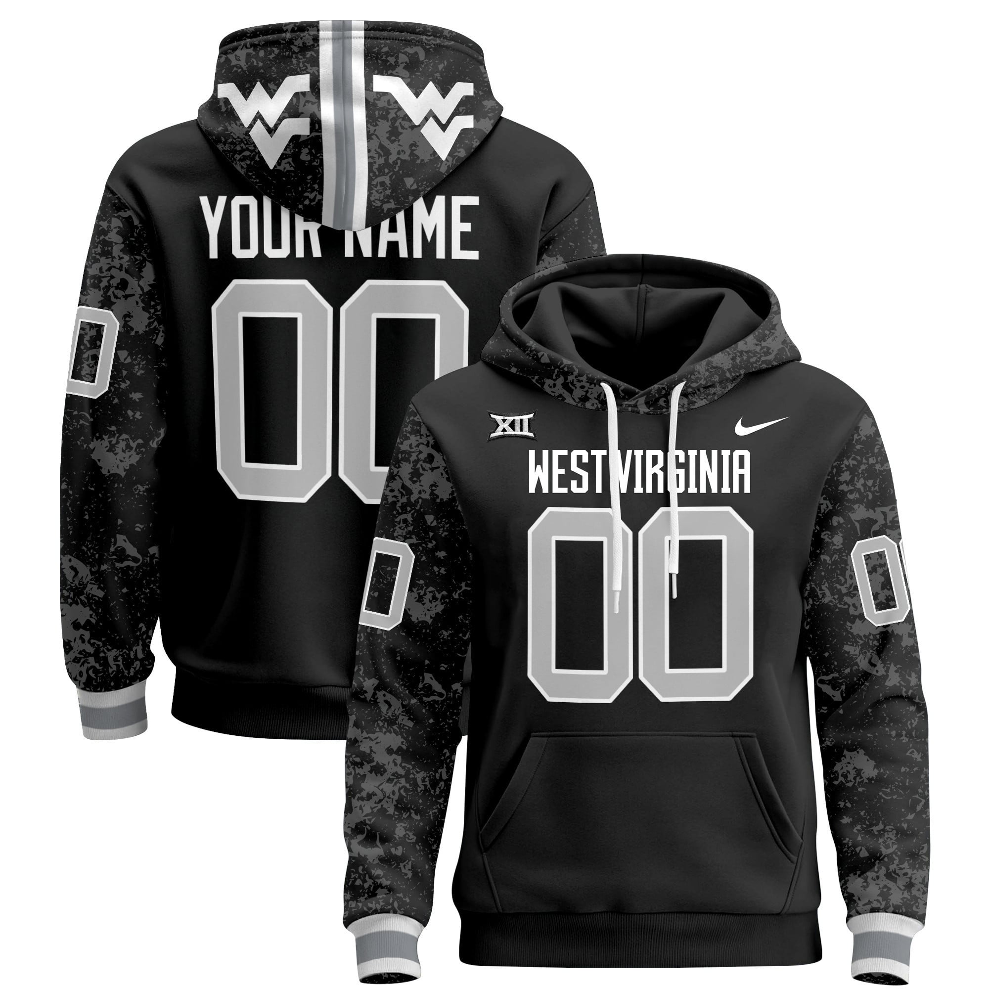 West Virginia Mountaineers 2024 Custom Pullover Hoodie