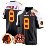 Men’s Washington Redskins 75th Patch Throwback Game Jersey – All Stitched