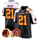 Men’s Washington Redskins 75th Patch Throwback Game Jersey – All Stitched