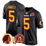 Men’s Washington Redskins 75th Patch Throwback Game Jersey – All Stitched
