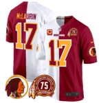 Men’s Washington Redskins 75th Patch Throwback Game Jersey – All Stitched