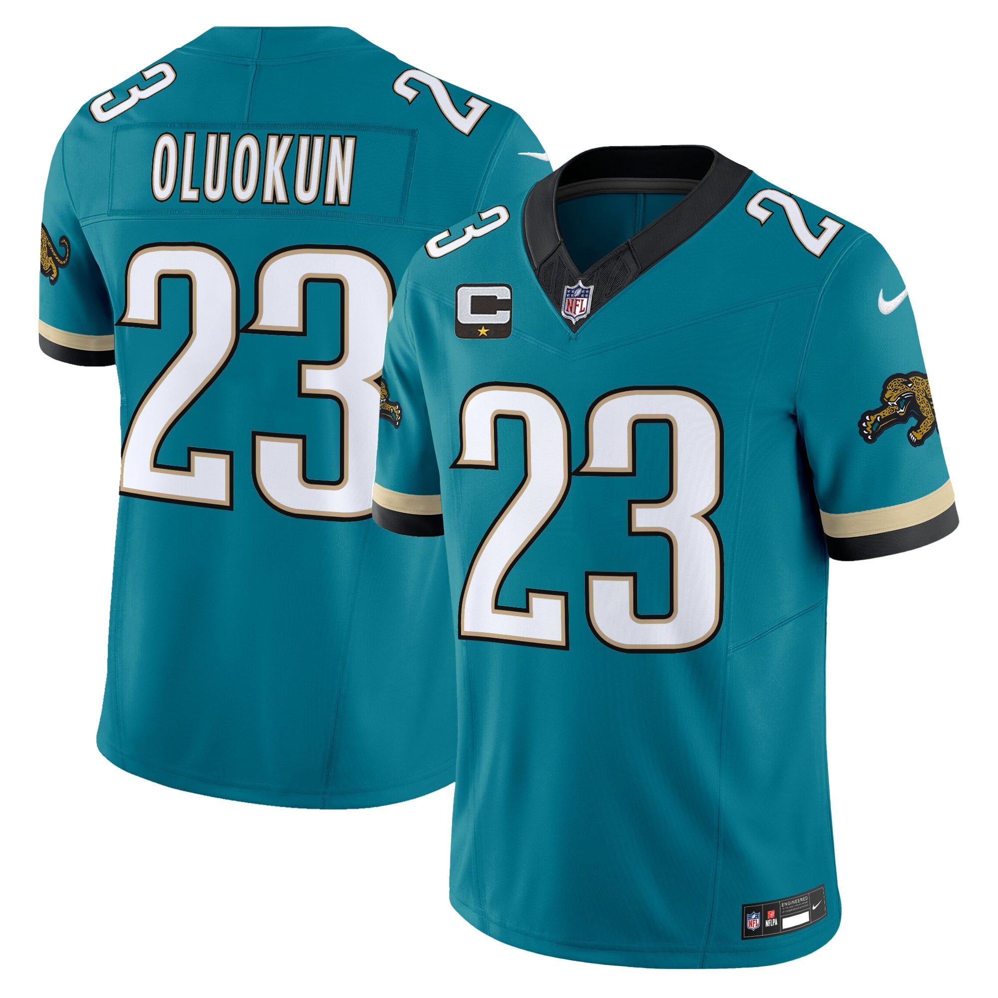 Men’s Jacksonville Jaguars Throwback Vapor Limited Jersey – All Stitched