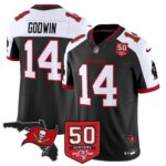 Men’s Tampa Bay Buccaneers 50th Season Patch Vapor Limited Jersey – All Stitched