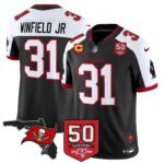 Men’s Tampa Bay Buccaneers 50th Season Patch Vapor Limited Jersey – All Stitched