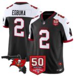 Men’s Tampa Bay Buccaneers 50th Season Patch Vapor Limited Jersey – All Stitched