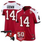 Men’s Tampa Bay Buccaneers 50th Season Patch Vapor Limited Jersey – All Stitched