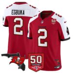 Men’s Tampa Bay Buccaneers 50th Season Patch Vapor Limited Jersey – All Stitched