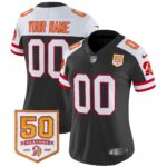 Tampa Bay Buccaneers Throwback 50th Season Patch Vapor Limited Custom Jersey – All Stitched