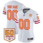 Tampa Bay Buccaneers Throwback 50th Season Patch Vapor Limited Custom Jersey – All Stitched