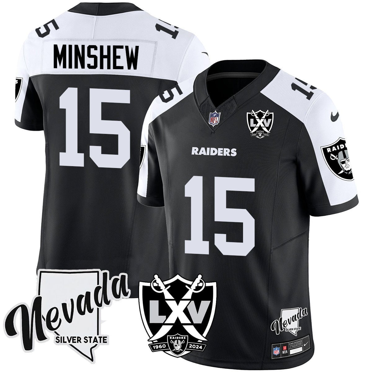 Men’s Raiders 2025 Vapor Limited Jersey – 65th Anniversary – All Stitched