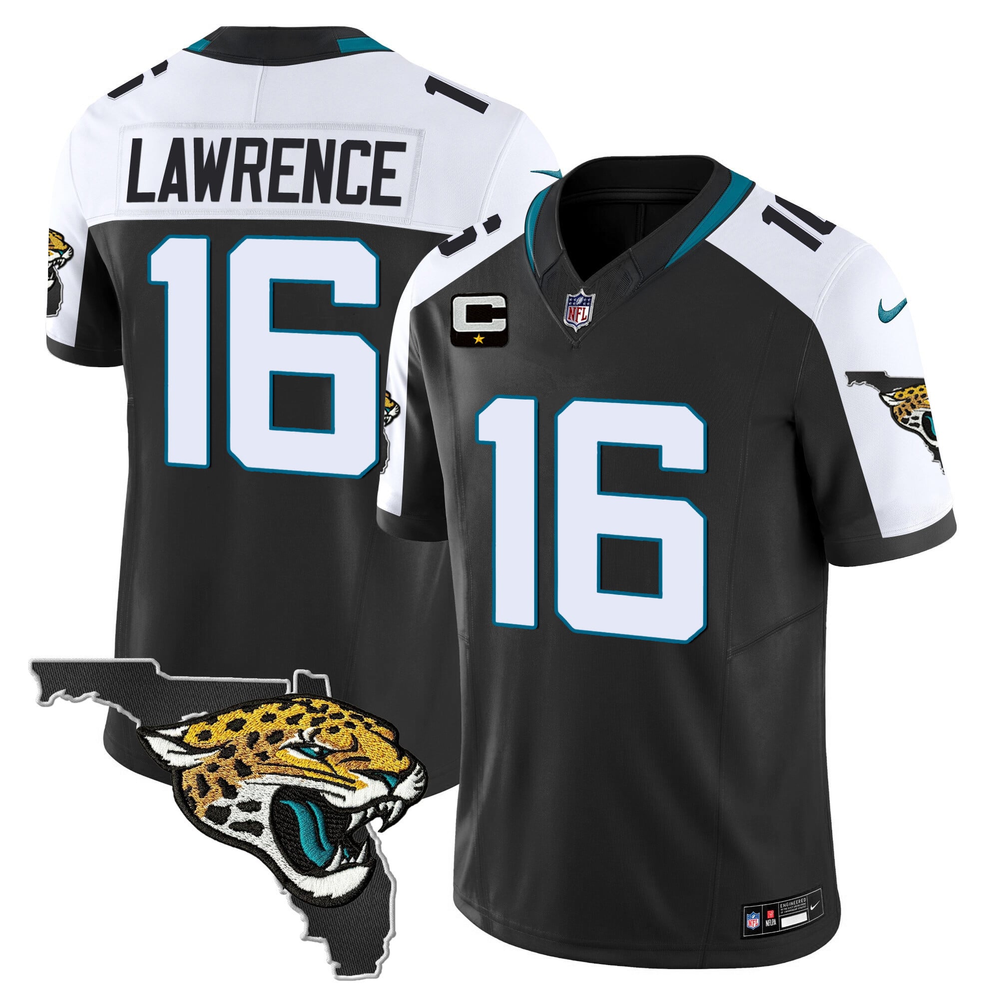 Men’s Jacksonville Jaguars Florida Patch Vapor Jersey – All Stitched