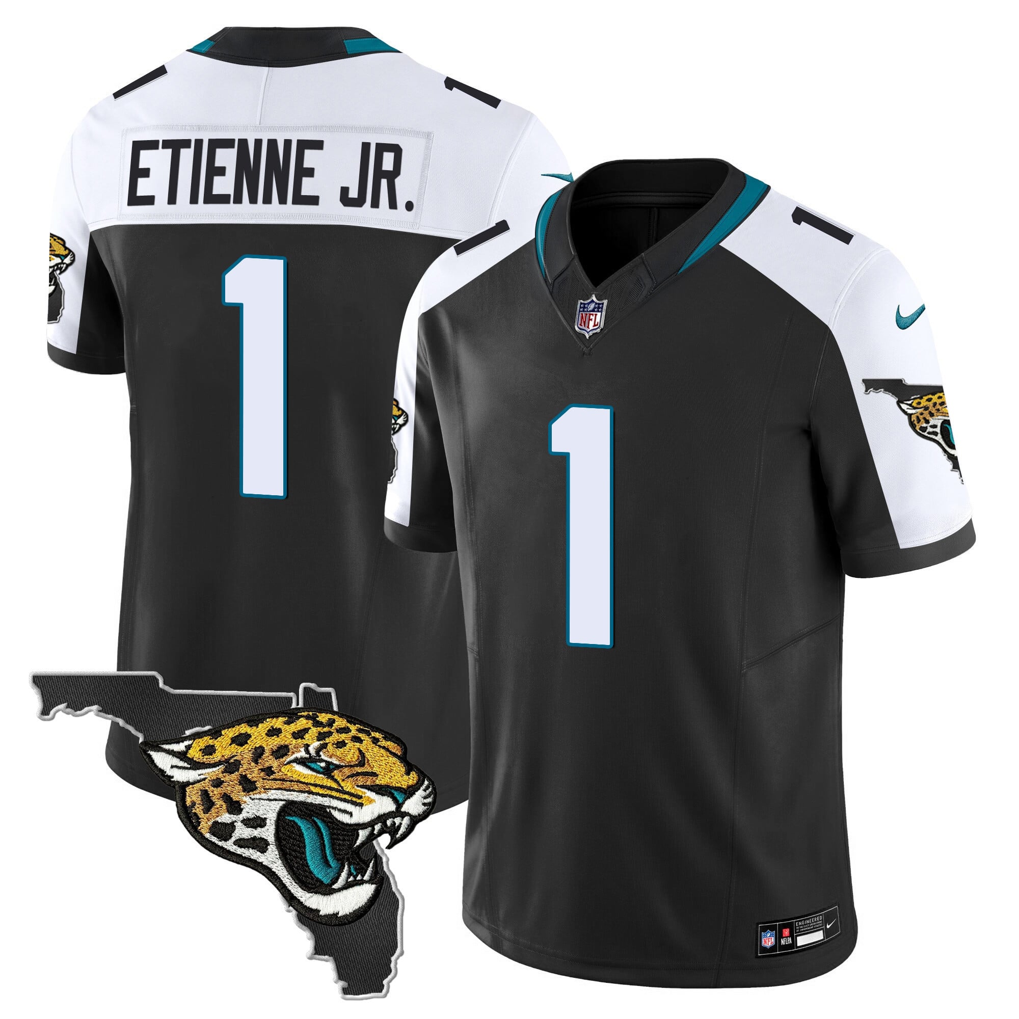Men’s Jacksonville Jaguars Florida Patch Vapor Jersey – All Stitched