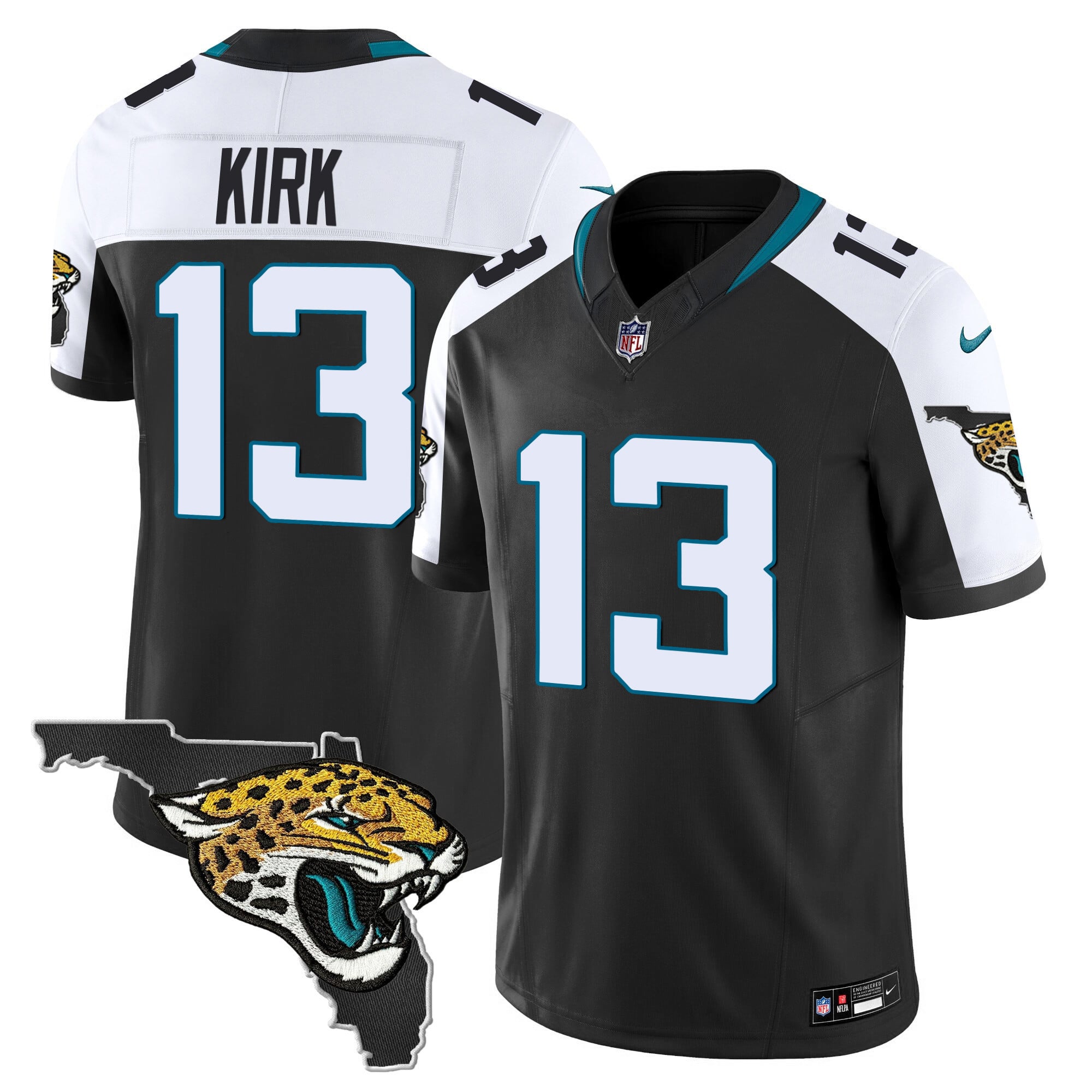 Men’s Jacksonville Jaguars Florida Patch Vapor Jersey – All Stitched