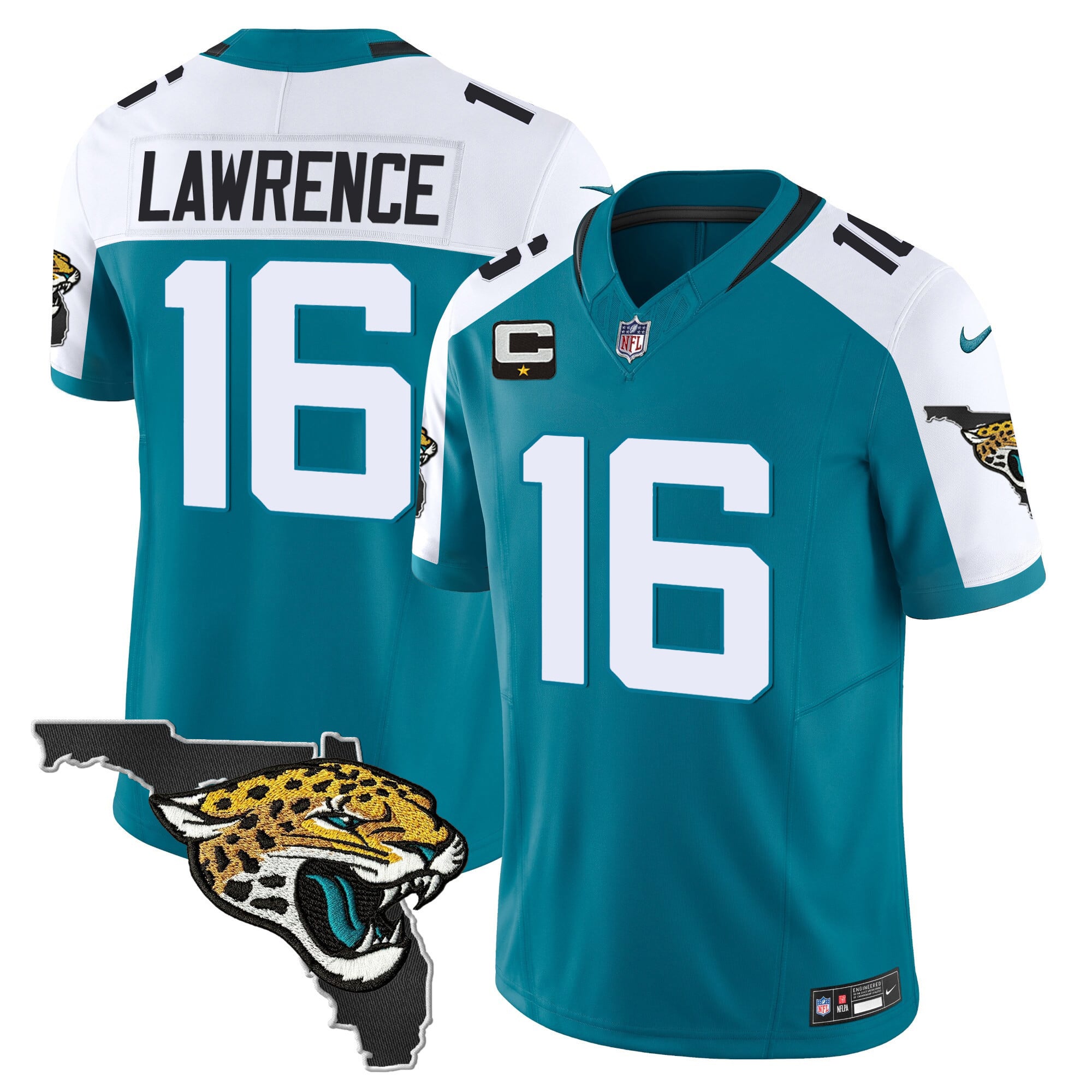 Men’s Jacksonville Jaguars Florida Patch Vapor Jersey – All Stitched
