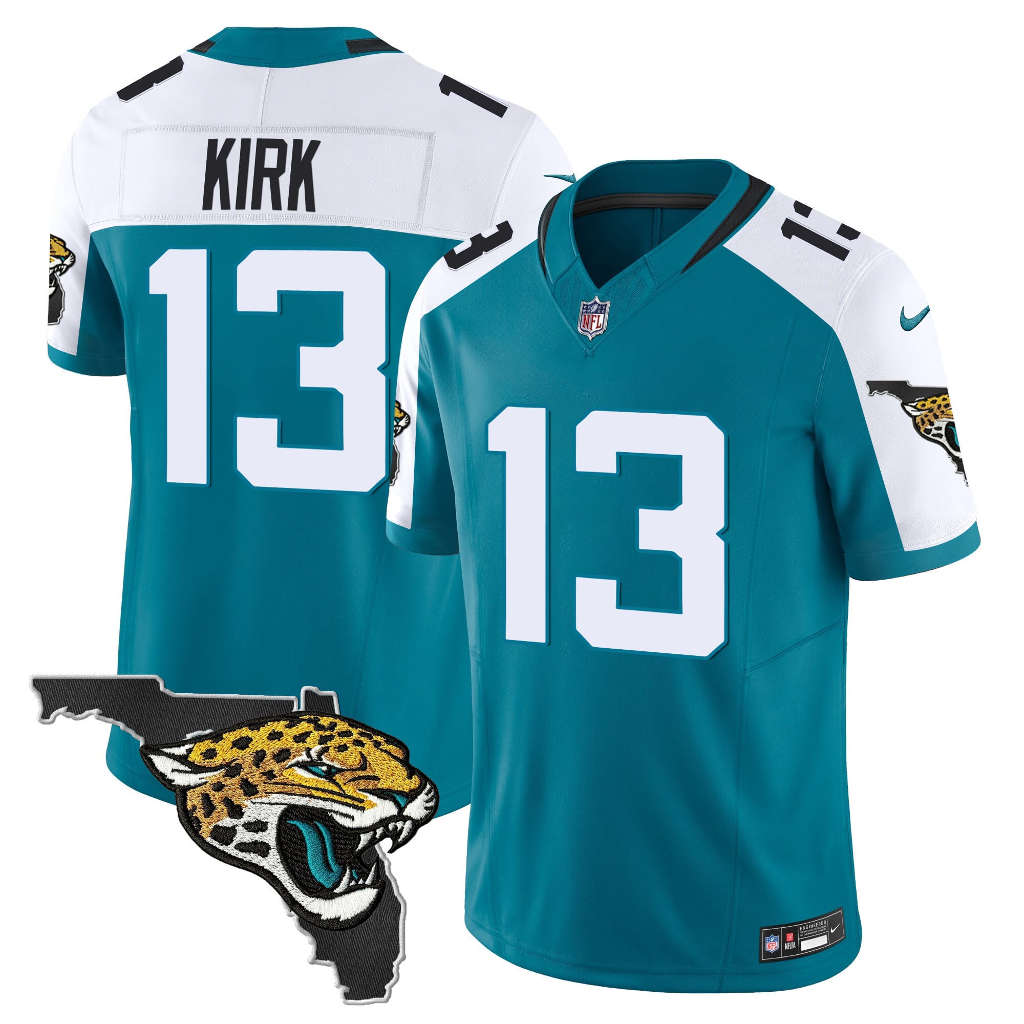 Men’s Jacksonville Jaguars Florida Patch Vapor Jersey – All Stitched