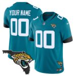 Jacksonville Jaguars Florida Patch Vapor Custom Jersey – All Stitched