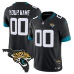 Jacksonville Jaguars Florida Patch Vapor Custom Jersey – All Stitched