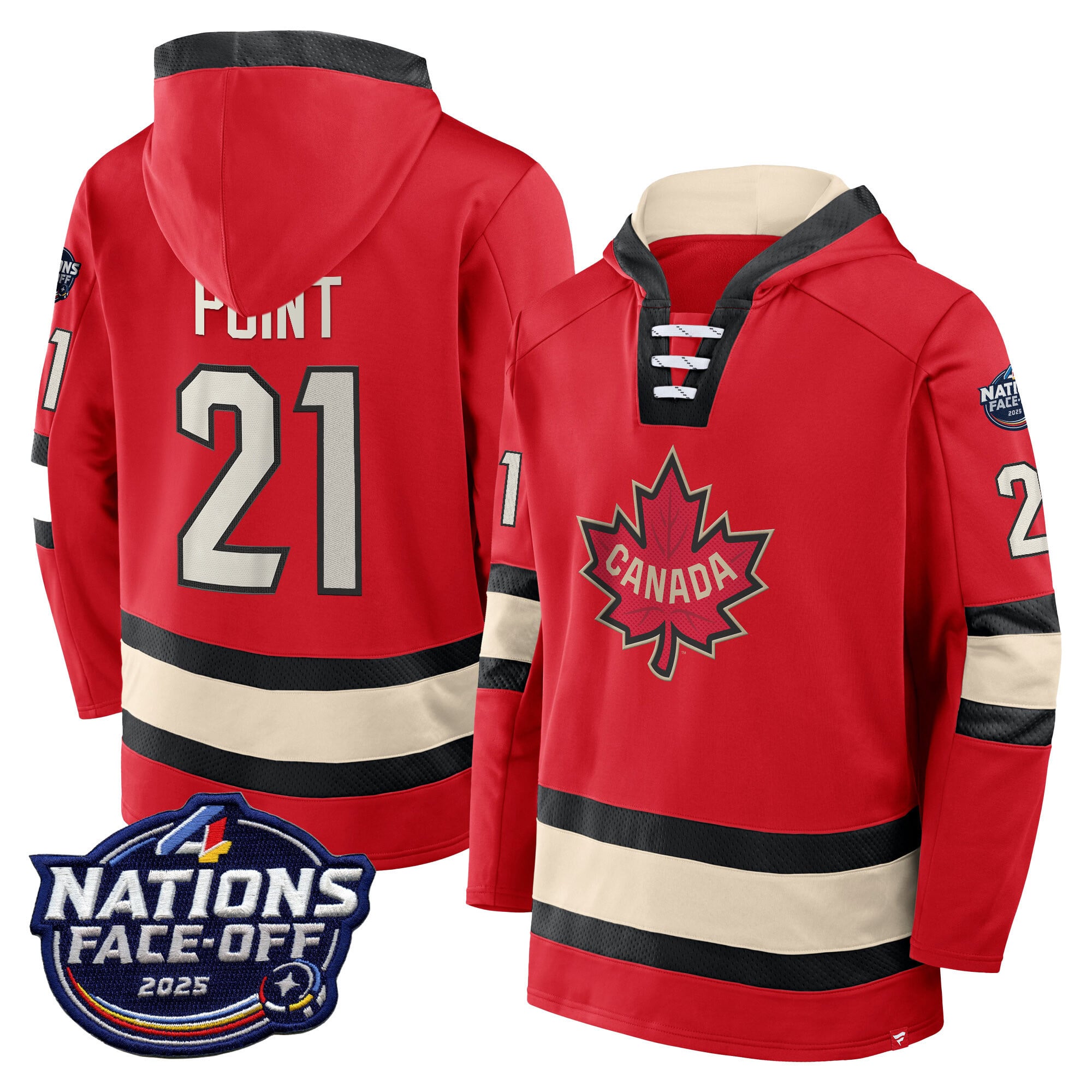 Canada 4 Nations Face-Off 2025 Inside Line Pullover Hoodie – All Stitched