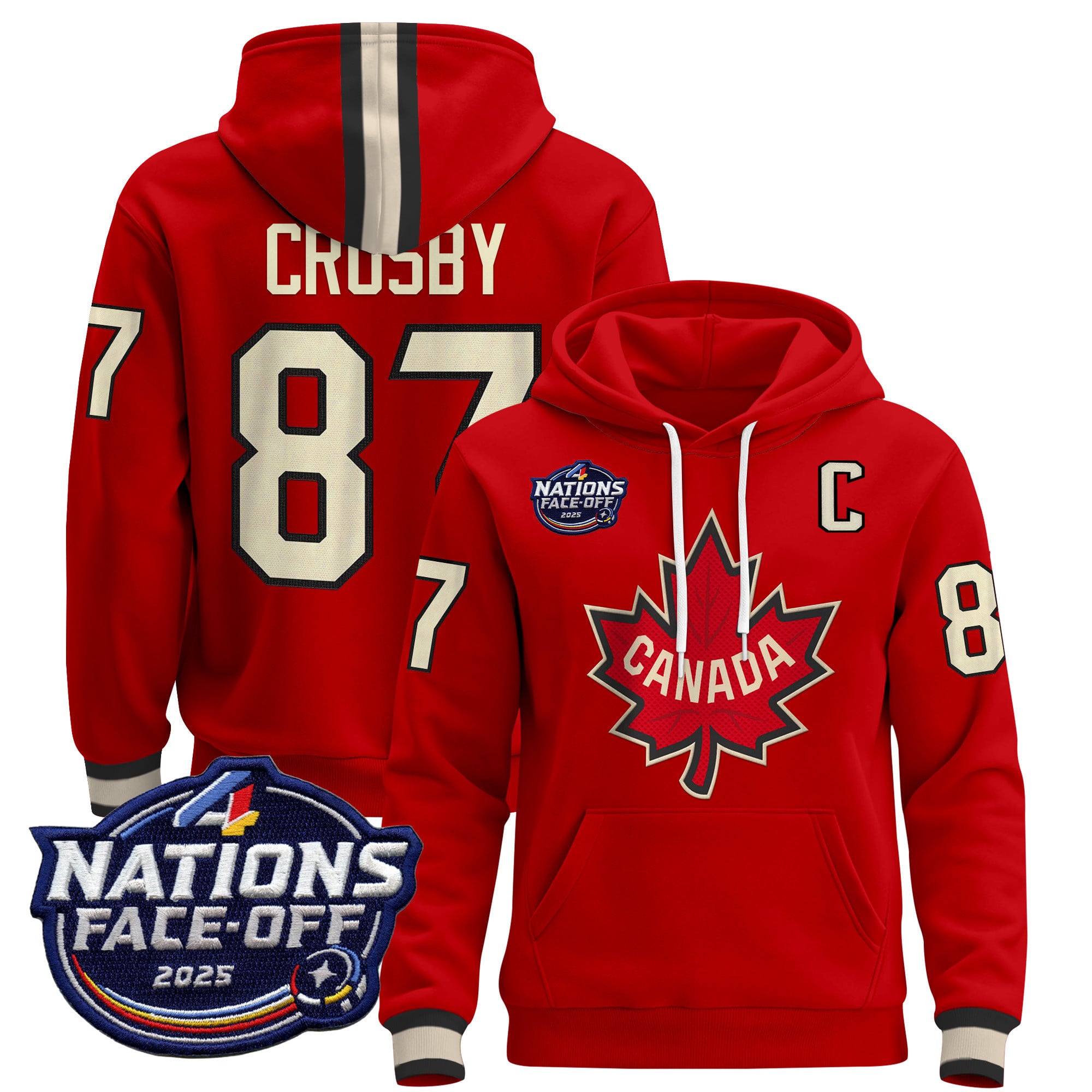 Men’s Canada 4 Nations Face-Off 2025 Pullover Hoodie – All Stitched