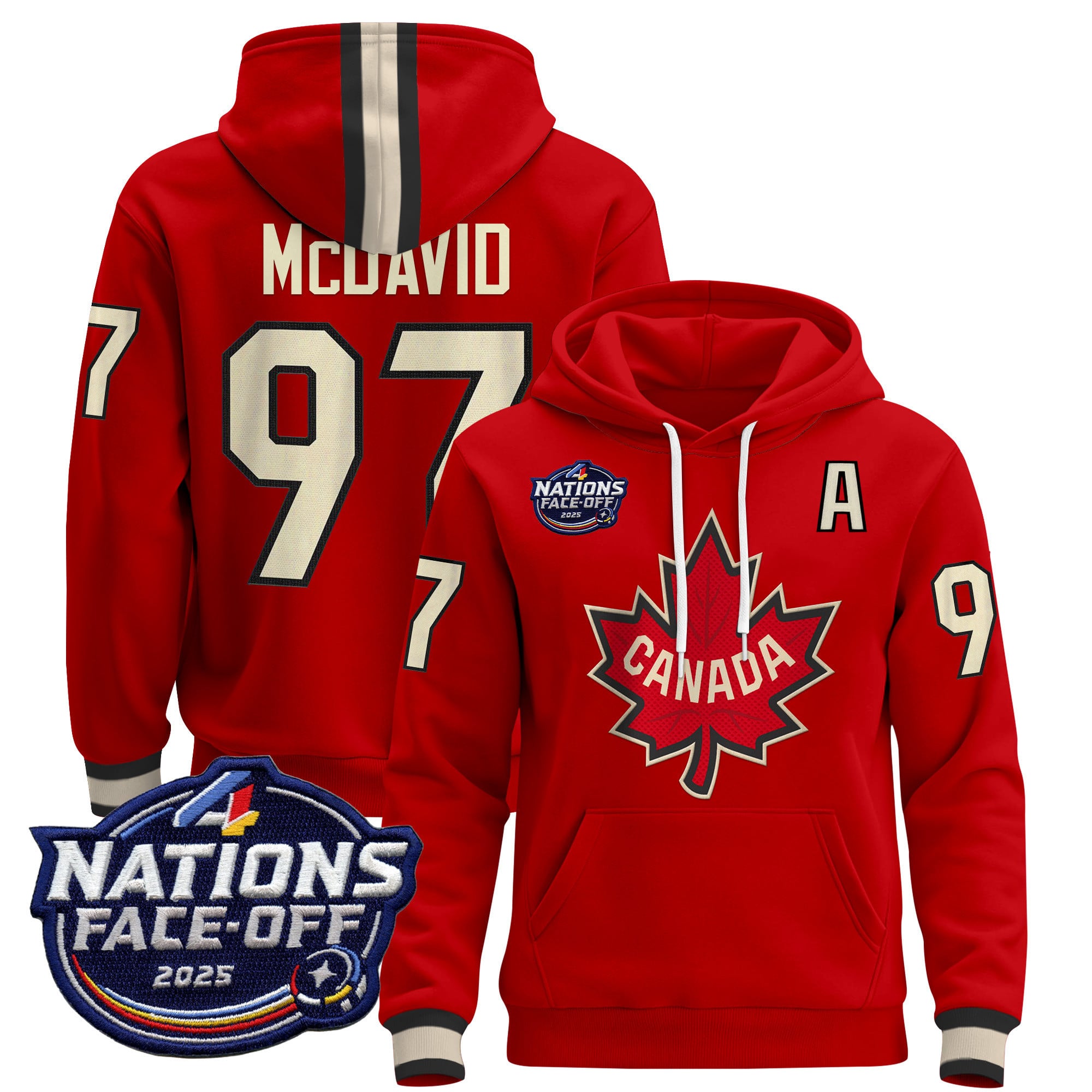 Men’s Canada 4 Nations Face-Off 2025 Pullover Hoodie – All Stitched