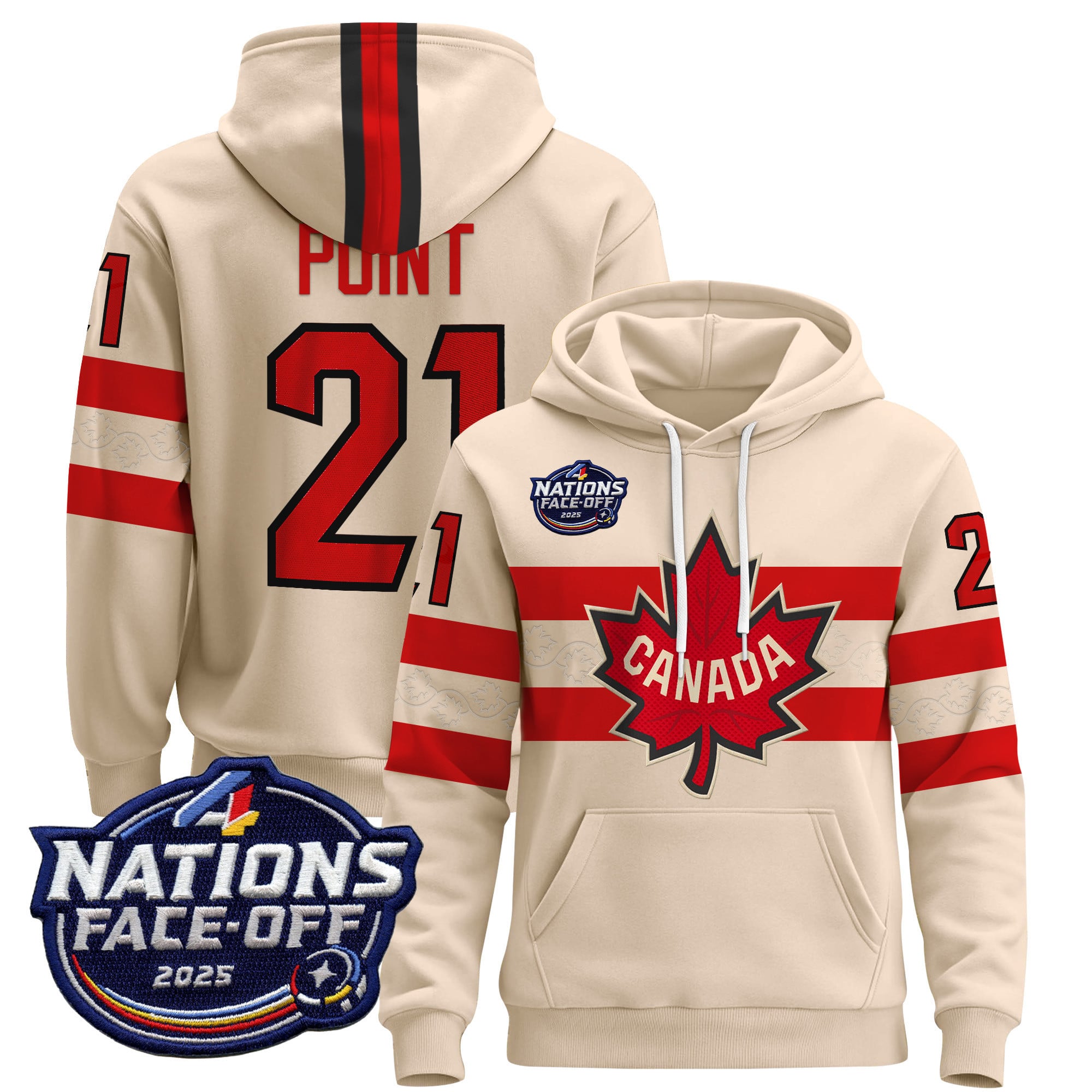 Men’s Canada 4 Nations Face-Off 2025 Pullover Hoodie V2 – All Stitched