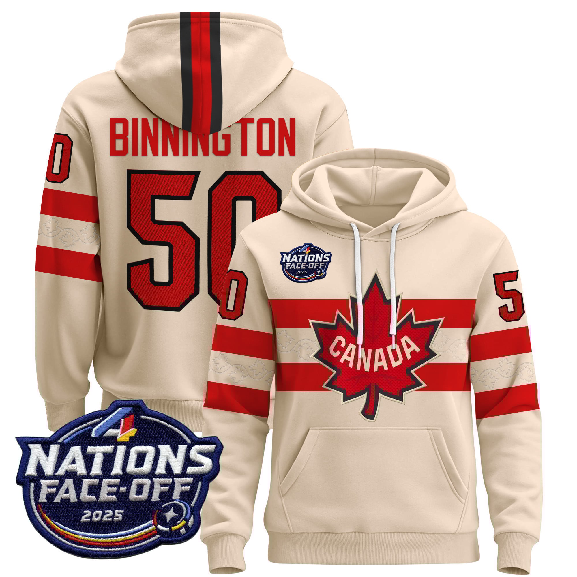 Men’s Canada 4 Nations Face-Off 2025 Pullover Hoodie V2 – All Stitched