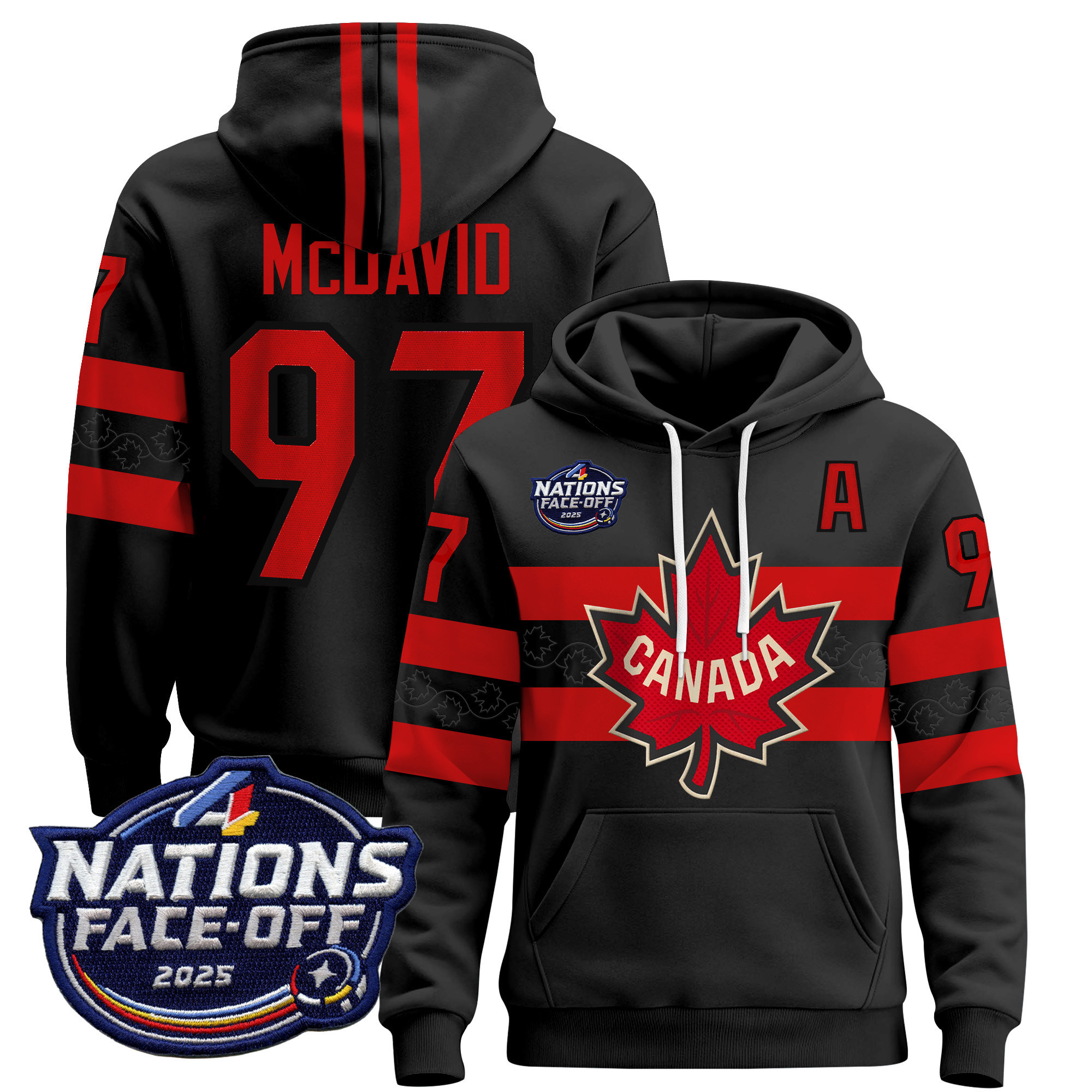 Men’s Canada 4 Nations Face-Off 2025 Pullover Hoodie V2 – All Stitched