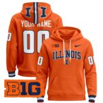 Illinois Fighting Illini 2024 Custom Pullover Hoodie V2