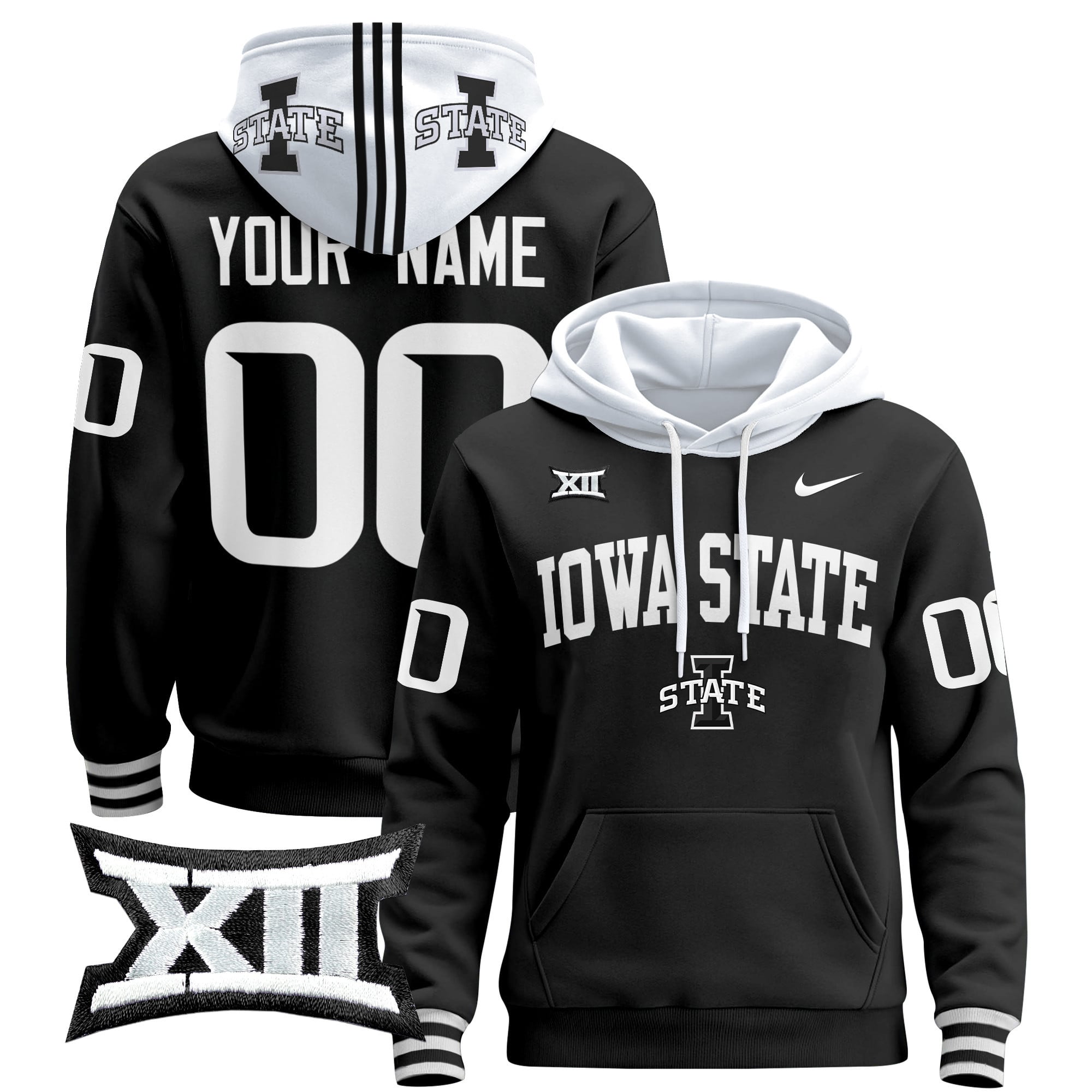 Iowa State Cyclones 2024 Custom Pullover Hoodie V2