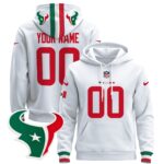 Houston Texans Mexico 2024 Custom Pullover Hoodie