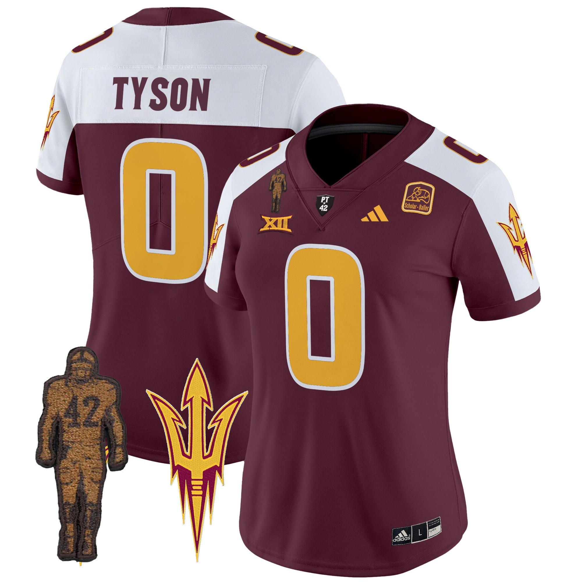 Women’s Arizona State Sun Devils 2024 Pat Tillman Honoring Patch Vapor Limited Jersey – All Stitched