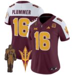 Women’s Arizona State Sun Devils 2024 Pat Tillman Honoring Patch Vapor Limited Jersey – All Stitched