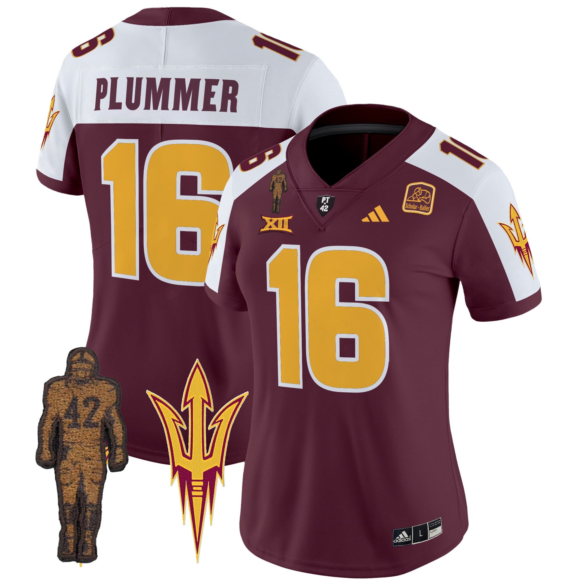 Women’s Arizona State Sun Devils 2024 Pat Tillman Honoring Patch Vapor Limited Jersey – All Stitched