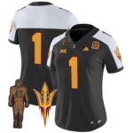 Women’s Arizona State Sun Devils 2024 Pat Tillman Honoring Patch Vapor Limited Jersey – All Stitched