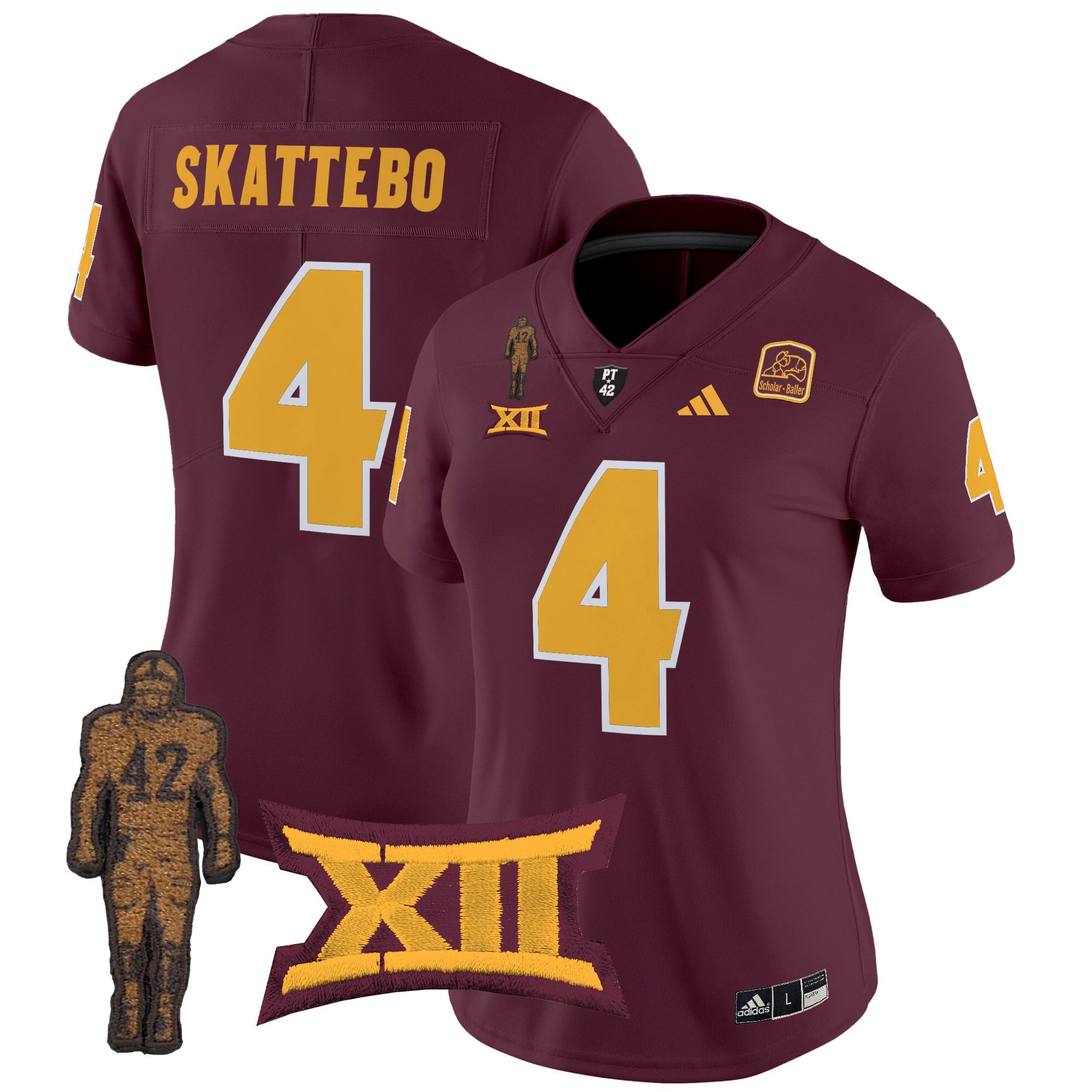 Women’s Arizona State Sun Devils 2024 Pat Tillman Honoring Patch Vapor Limited Jersey – All Stitched