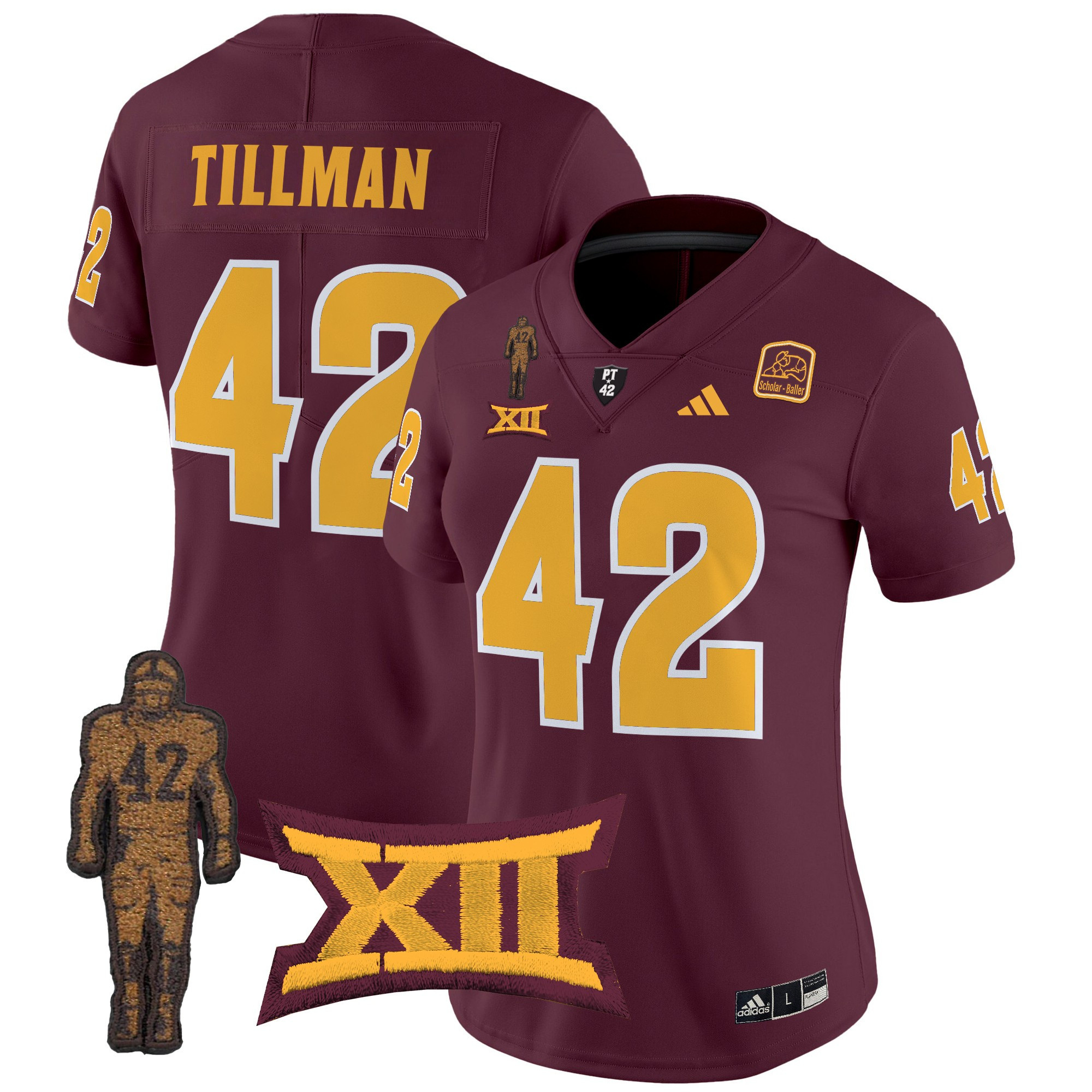Women’s Arizona State Sun Devils 2024 Pat Tillman Honoring Patch Vapor Limited Jersey – All Stitched