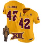 Women’s Arizona State Sun Devils 2024 Pat Tillman Honoring Patch Vapor Limited Jersey – All Stitched