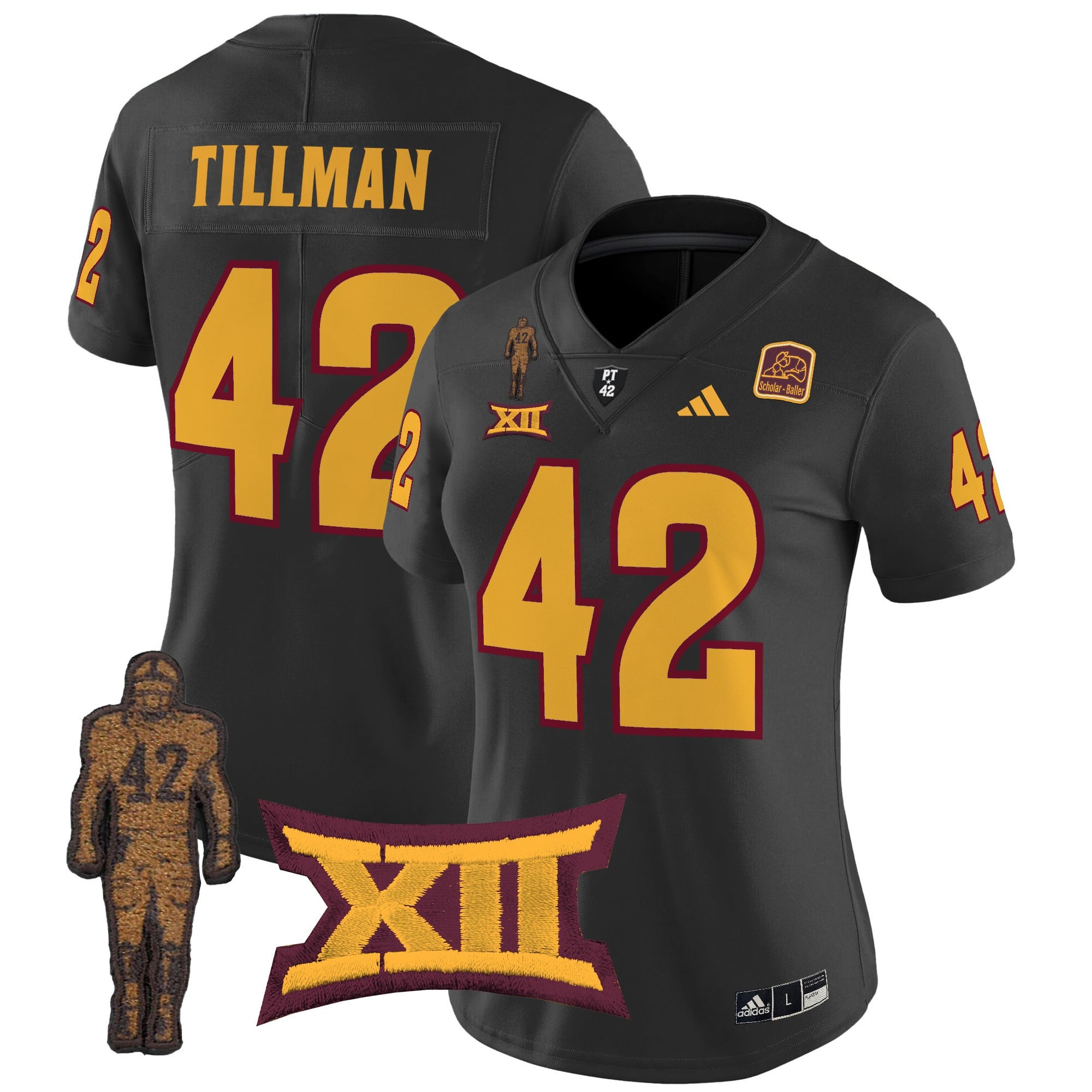 Women’s Arizona State Sun Devils 2024 Pat Tillman Honoring Patch Vapor Limited Jersey – All Stitched