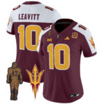 Women’s Arizona State Sun Devils 2024 Pat Tillman Honoring Patch Vapor Limited Jersey – All Stitched