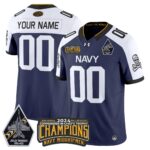 Navy Midshipmen 2024 Commander-In-Chief’s Trophy Champions Patch Vapor Limited Custom Jersey – All Stitched