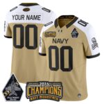 Navy Midshipmen 2024 Commander-In-Chief’s Trophy Champions Patch Vapor Limited Custom Jersey – All Stitched