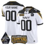 Navy Midshipmen 2024 Commander-In-Chief’s Trophy Champions Patch Vapor Limited Custom Jersey – All Stitched