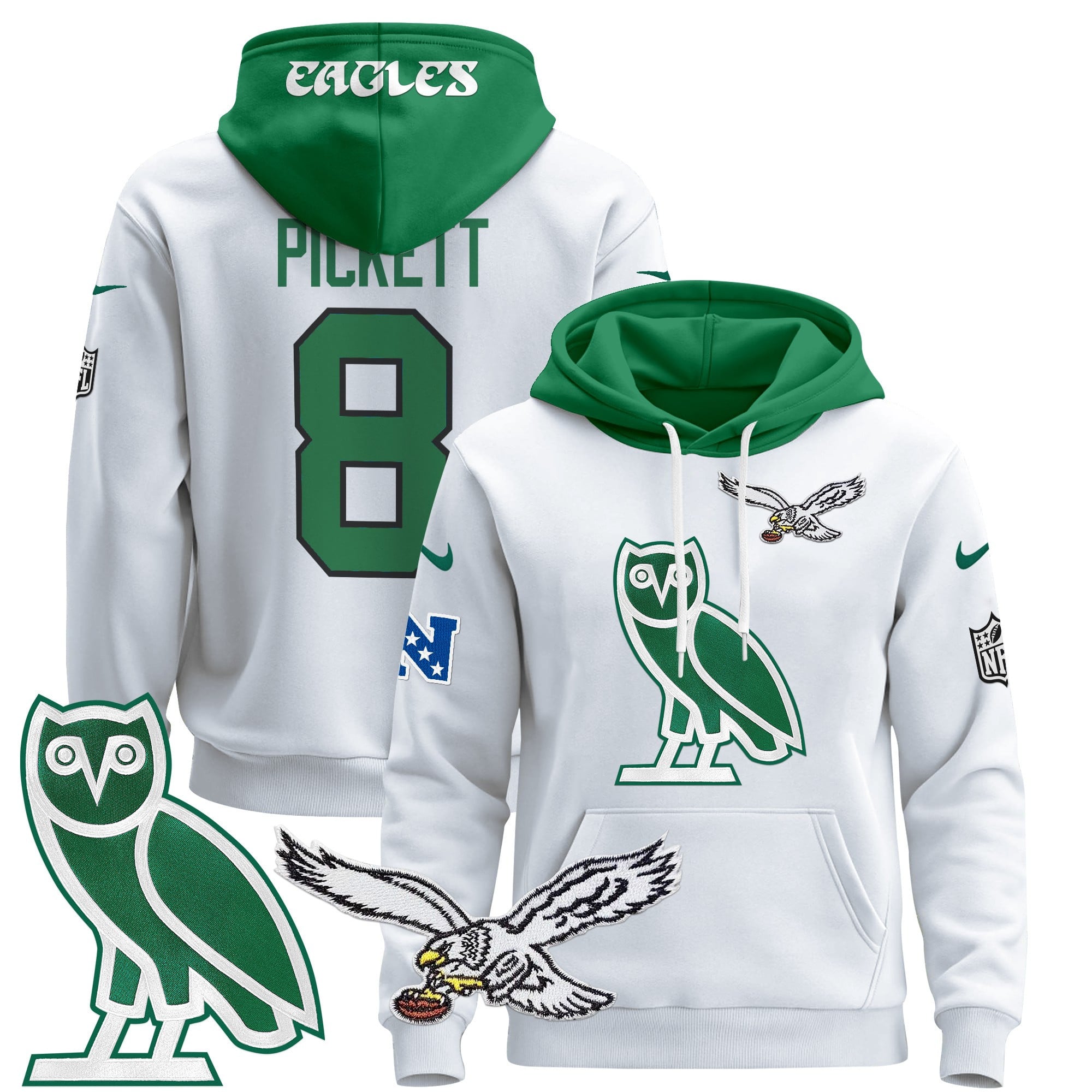 Philadelphia Eagles OVO 2024 Pullover Hoodie